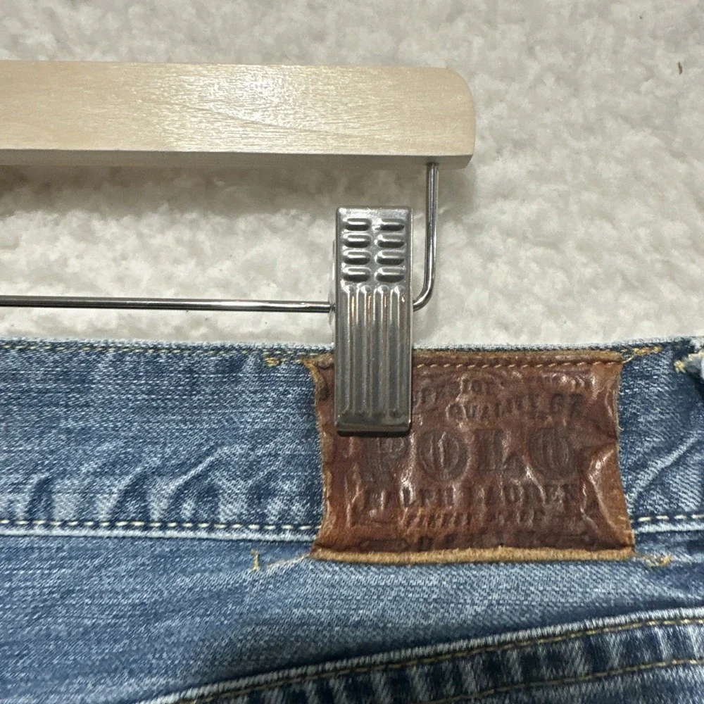 Polo‎ Ralph Lauren Vintage 67 Jeans Men's 36 Blue Denim Distressed Classic Fit